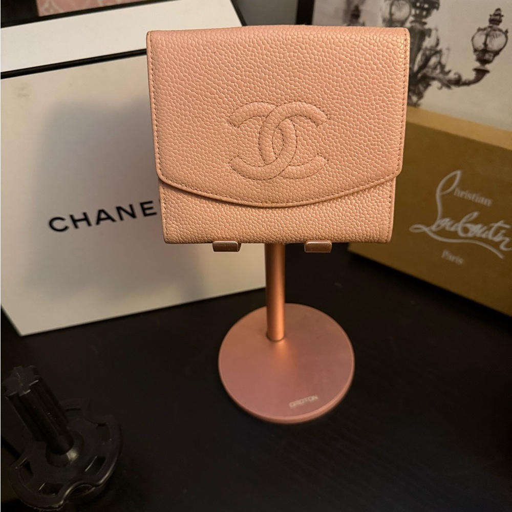 Chanel Baby Pink Compact Wallet